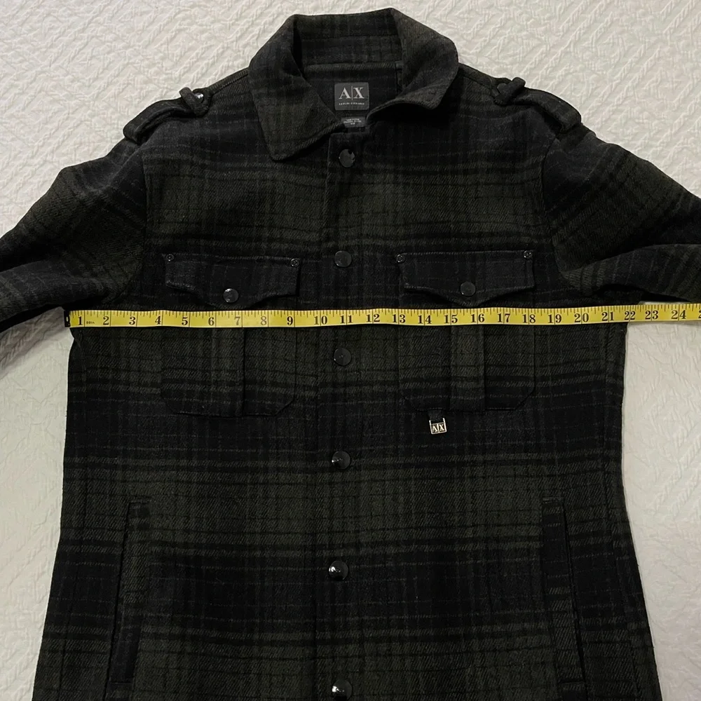 Armani Exchange Military Wool Coat - Picture 12 of 15